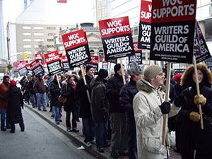 Writers in Toronto support WGA