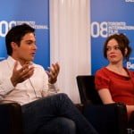 Kevin Zegers and Rose McGowan