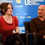 Rose McGowan and Sir Ben Kingsley