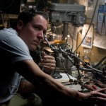 Jon Favreau on the set