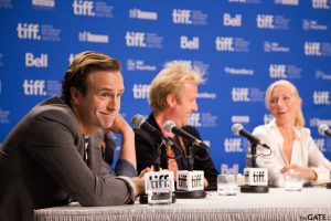 Rafe Spall at the TIFF 2011 press conference for Anonymous