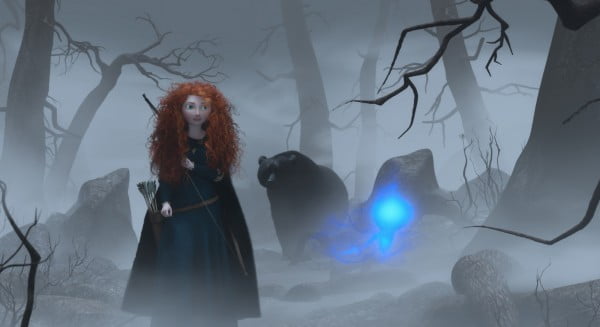 Merida follows a Wil-o'-the-wisp Merida follows a Wil-o'-the-wisp