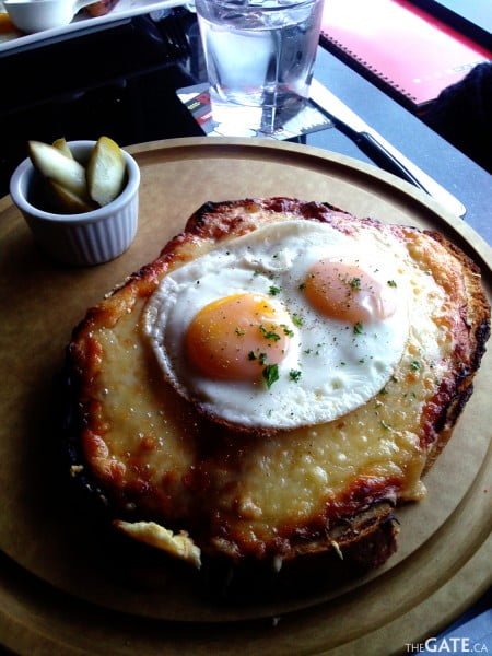 Croque Monsieur with eggs