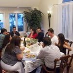 Dinner with Gabrielle's family