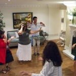 Belly-dancing with Gabrielle's family