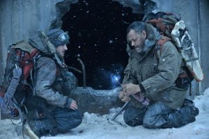 Kevin Zegers and Laurence Fishburne in The Colony