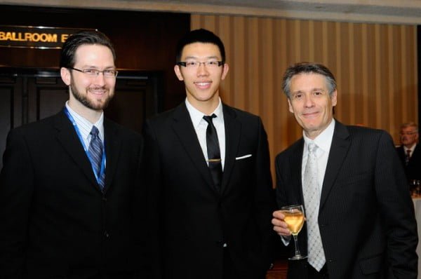 Me, David Li, and host Ralph Benmergui at the BNC Awards