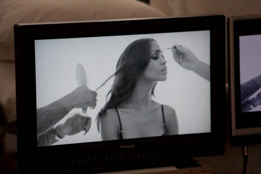 Behind the scenes with Zoe Saldana