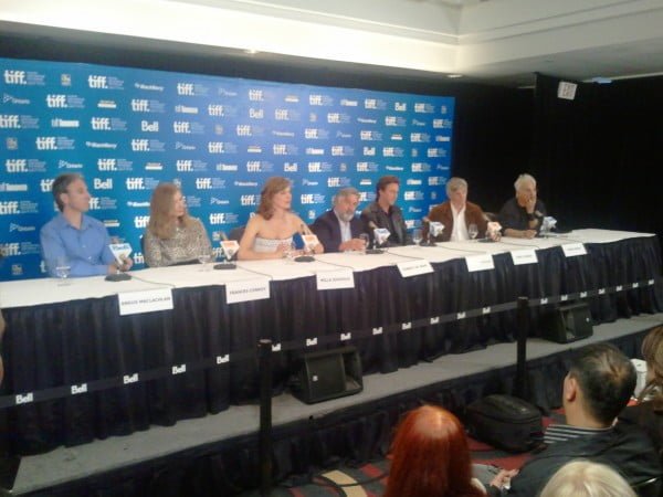 The press conference for Stone The press conference for Stone