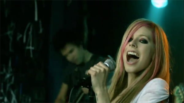 Avril Lavigne in What The Hell