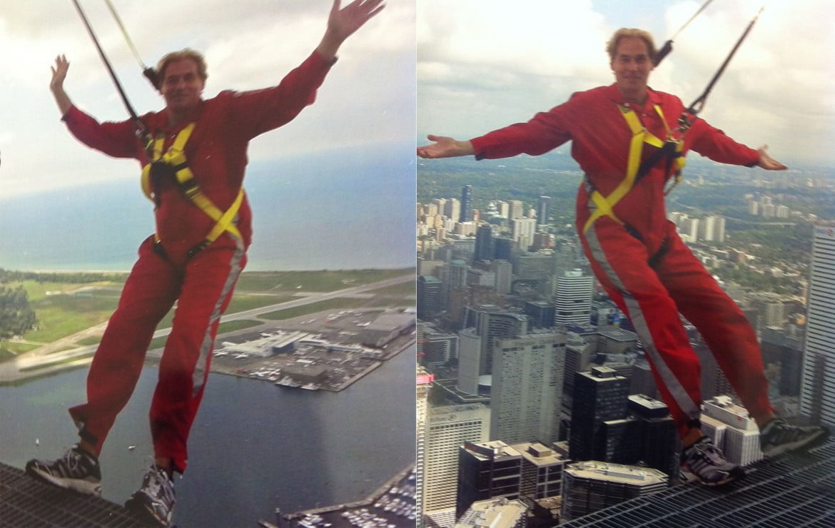 Christopher Heard at the CN Tower's EdgeWalk