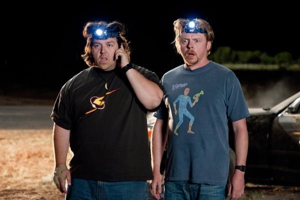 A scene from Paul starring Nick Frost and Simon Pegg