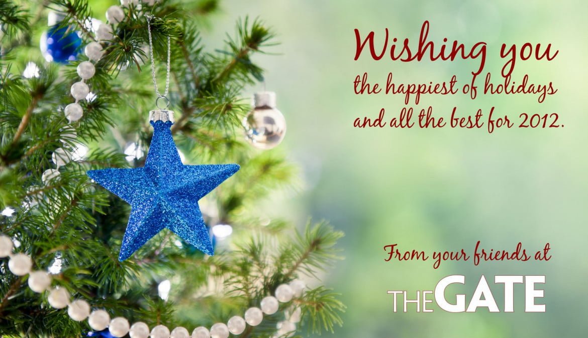 Holiday wishes from The GATE