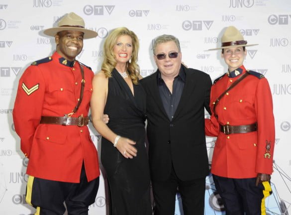 William Shatner with wife Elisabeth William Shatner with wife Elisabeth