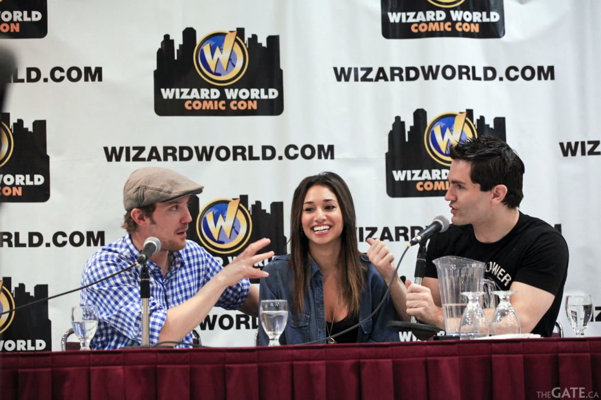 Sam Huntington, Meaghan Rath and Sam Witwer