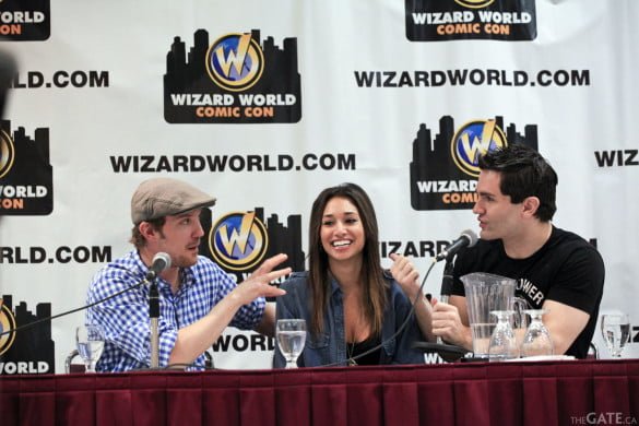 Sam Huntington, Meaghan Rath and Sam Witwer Sam Huntington, Meaghan Rath and Sam Witwer