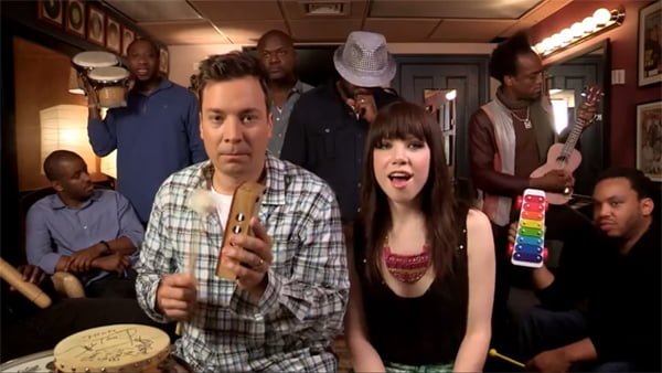 Jimmy Fallon, Carly Rae Jepsen, The Roots sing Call Me Maybe
