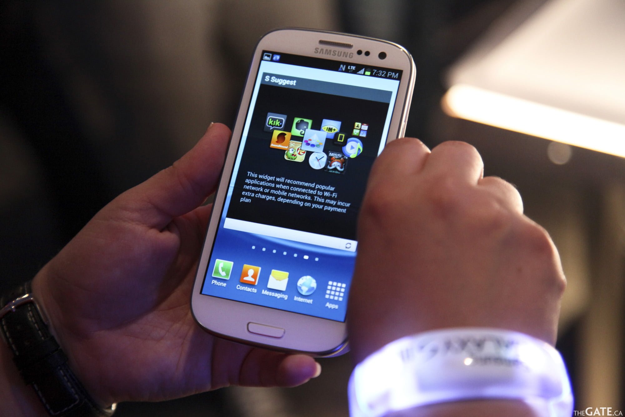 Samsung Galaxy SIII closeup Samsung Galaxy SIII closeup