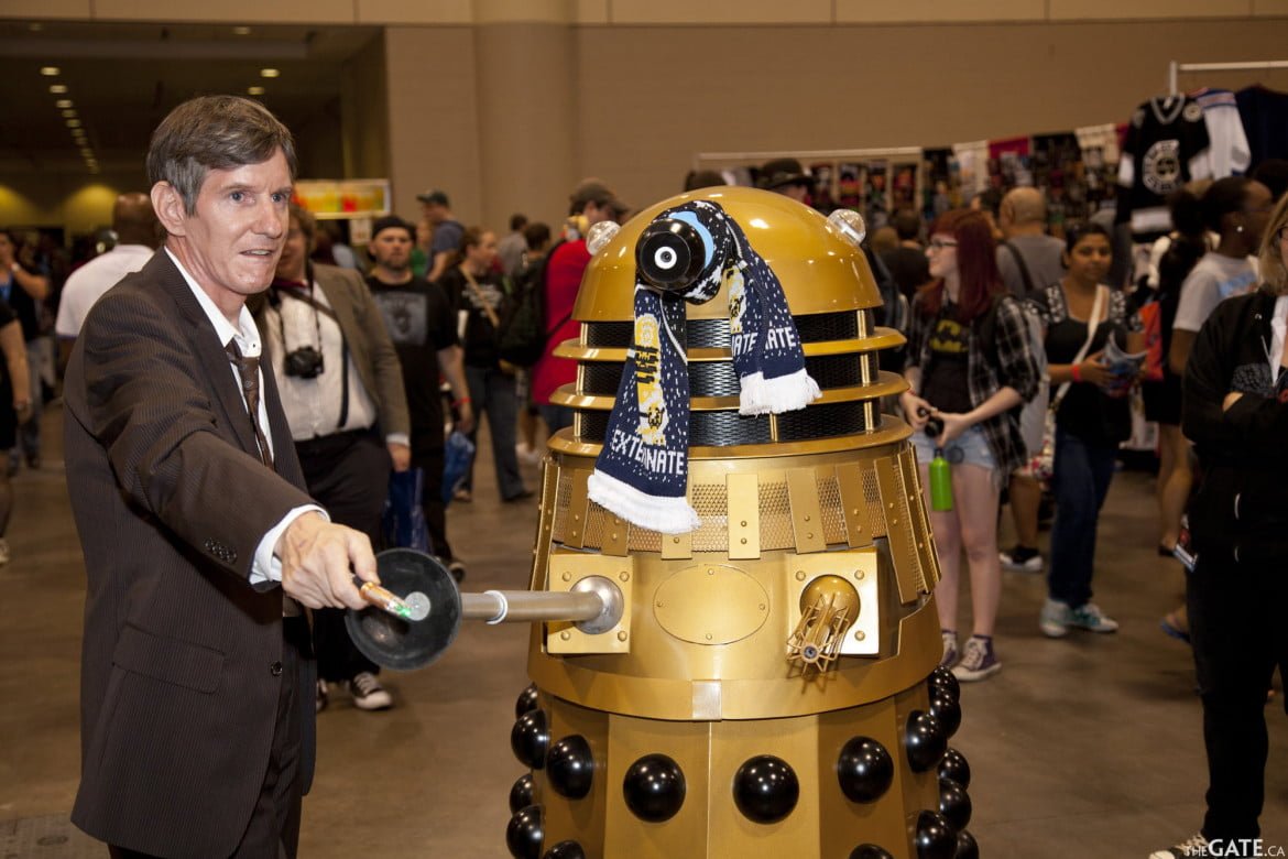 Doctor Who and a Dalek at Fan Expo 2012