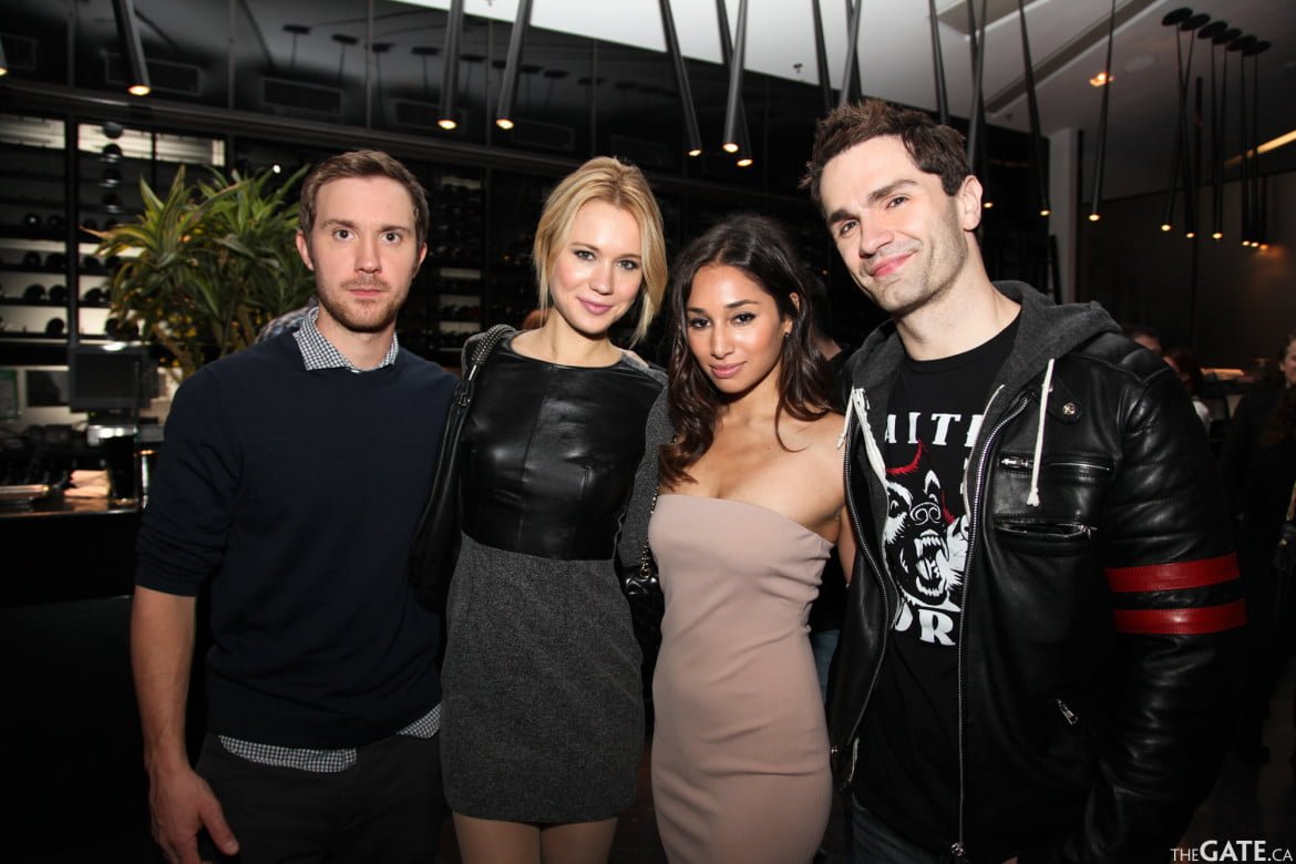 Sam Huntington, Kristen Hager, Meaghan Rath, and Sam Witwer