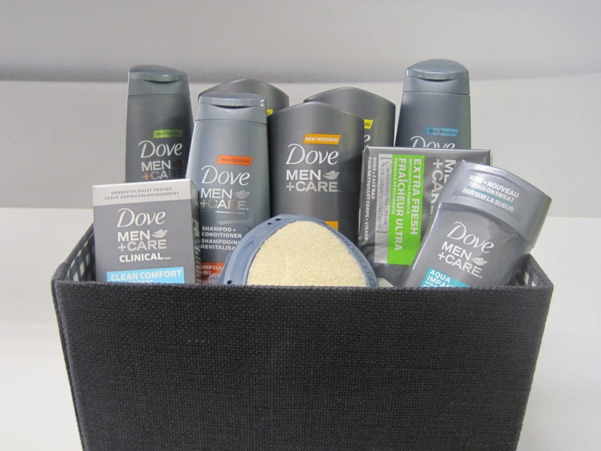 Dove Men+Care gift basket