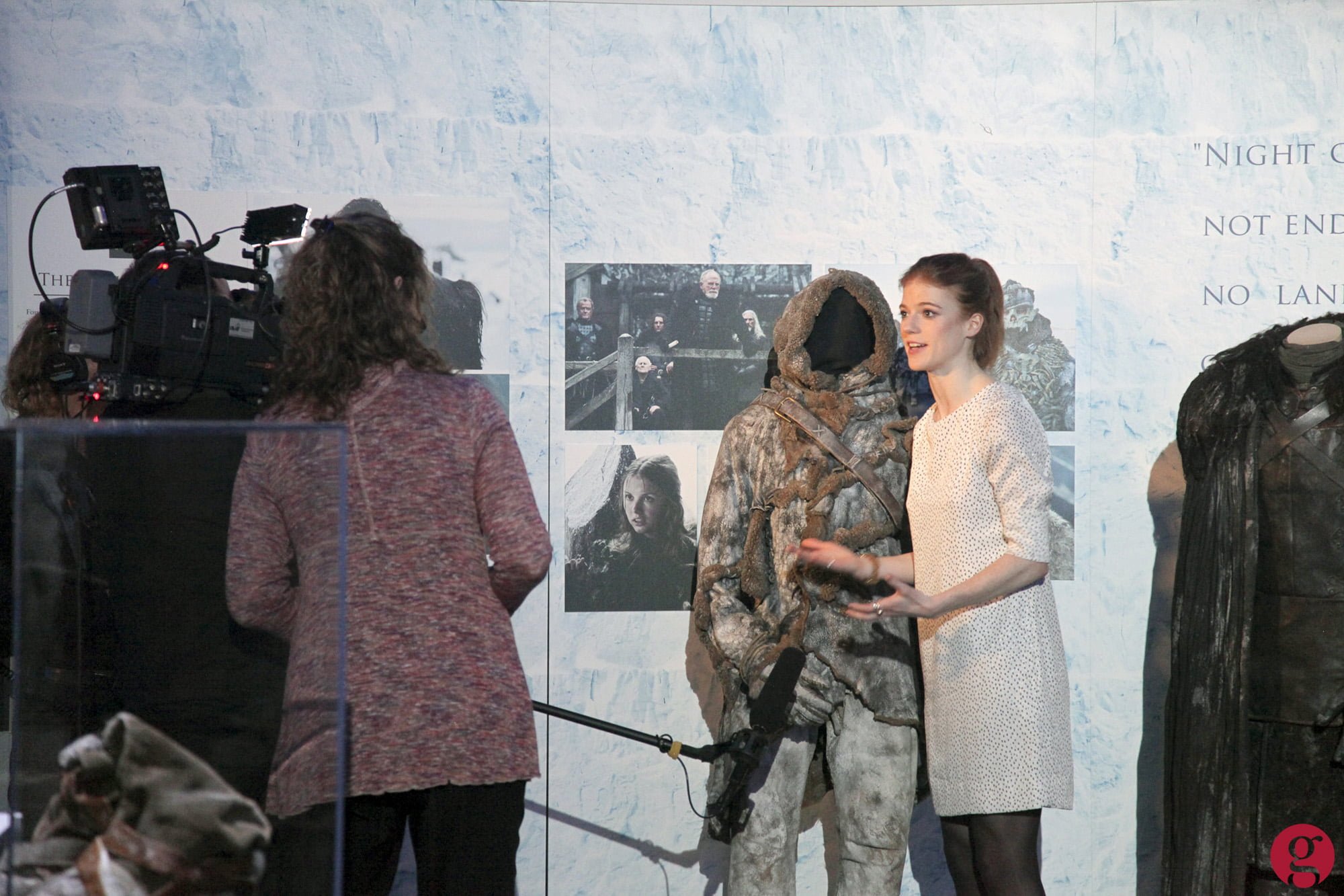 Rose Leslie with Ygritte’s costume Rose Leslie with Ygritte's costume