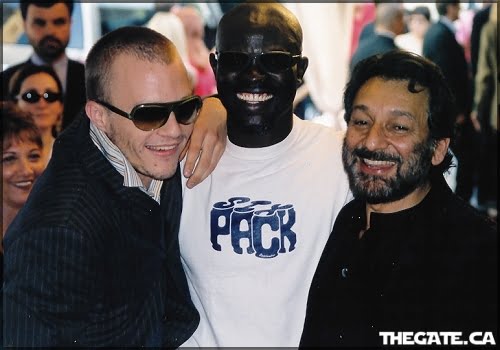 Heath Ledger, Djimon Hounsou & Shekhar Kapur