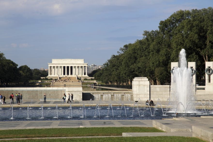 Lincoln Memorial over the reflecting pool