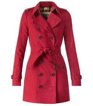 Burberry Heritage Trench Coat in Parade Red