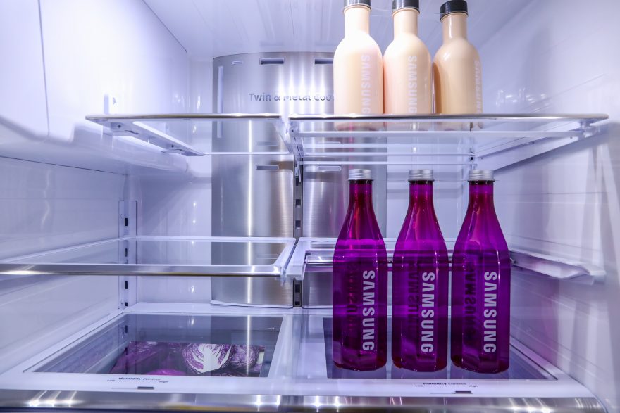 Inside the Samsung fridge
