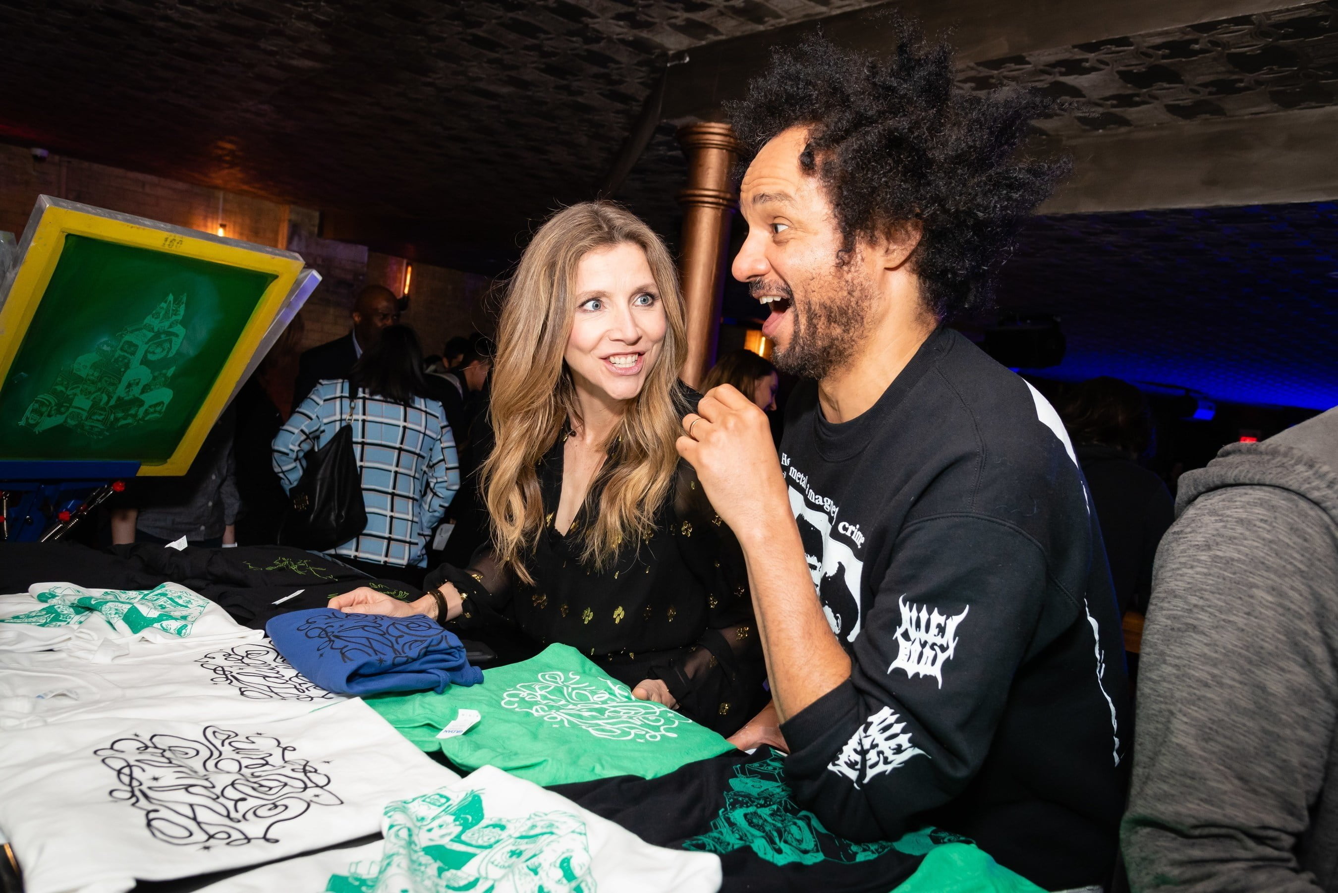 Sarah Chalke and Derrick Beckles