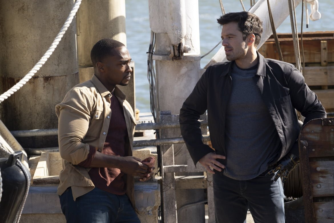 Anthony Mackie and Sebastien Stan
