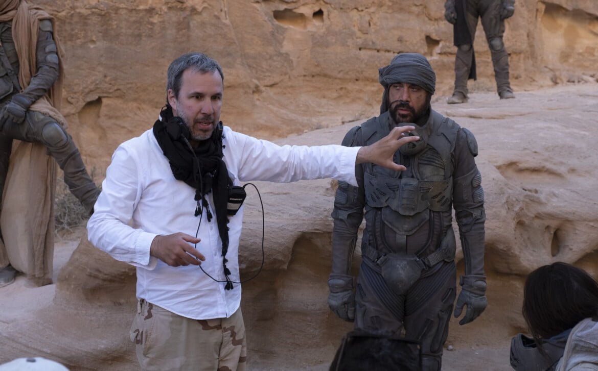 Denis Villeneuve on the set of Dune