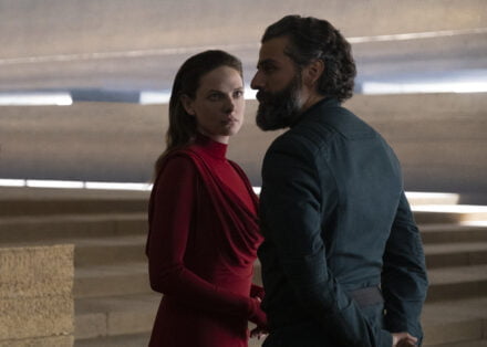 Rebecca Ferguson and Oscar Isaac