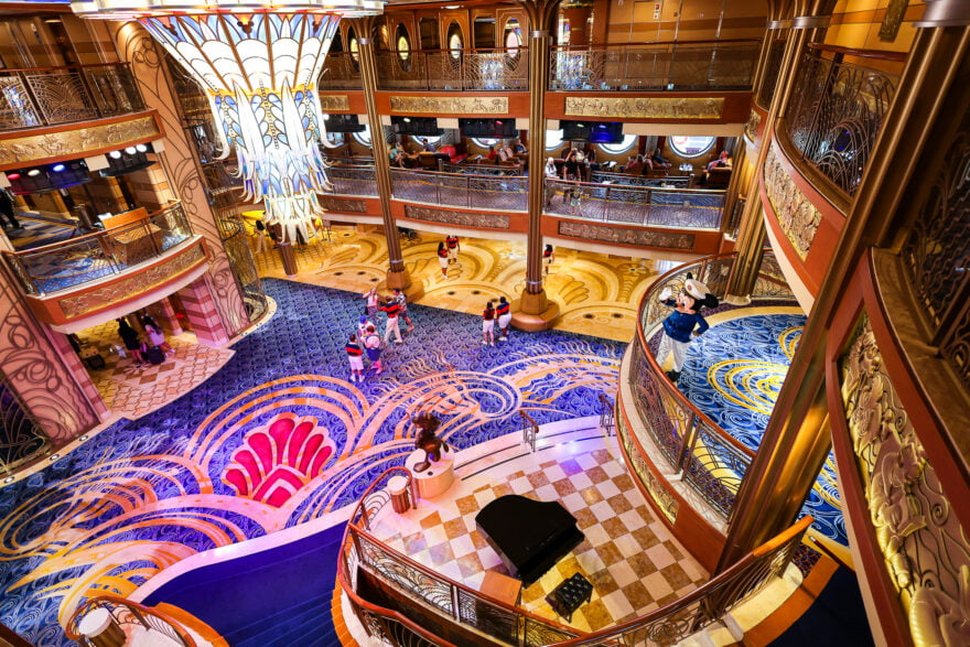 Disney Dream's atrium lobby