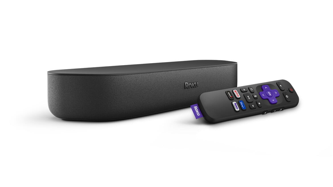 Roku Streambar with Remote Angle