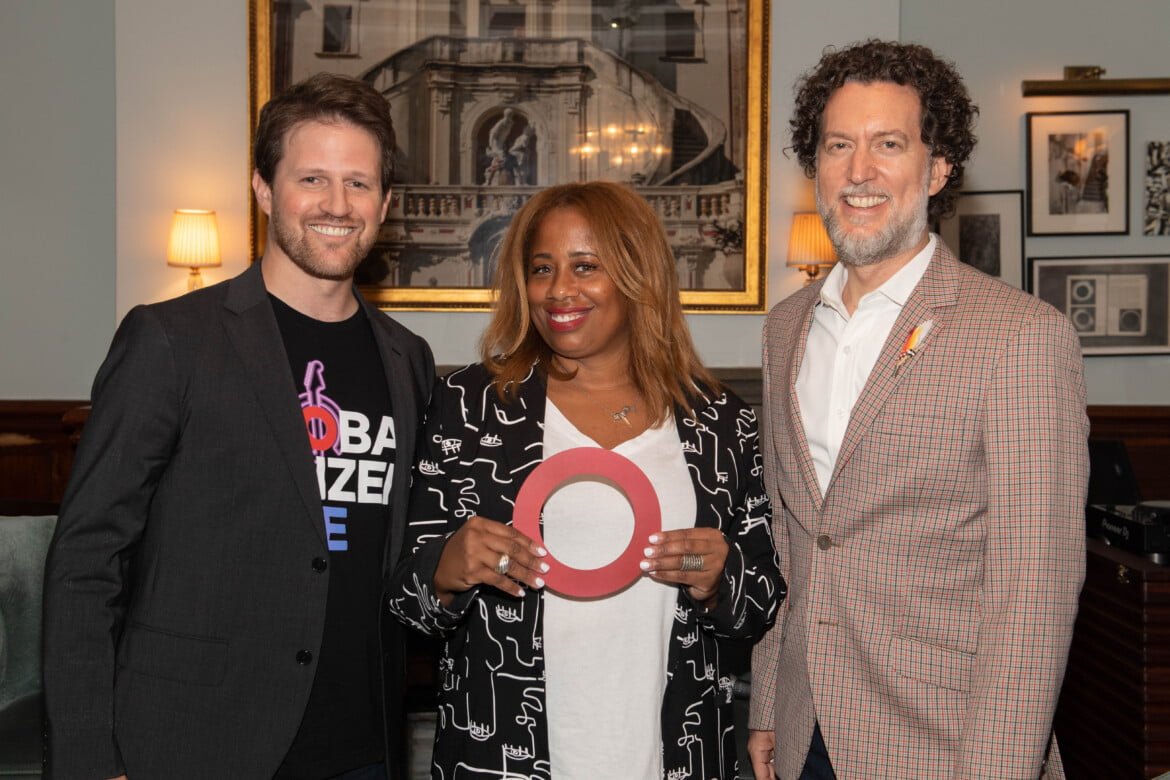 Jonah Kanter, Caralene Robinson, and David Beame from Global Citizen