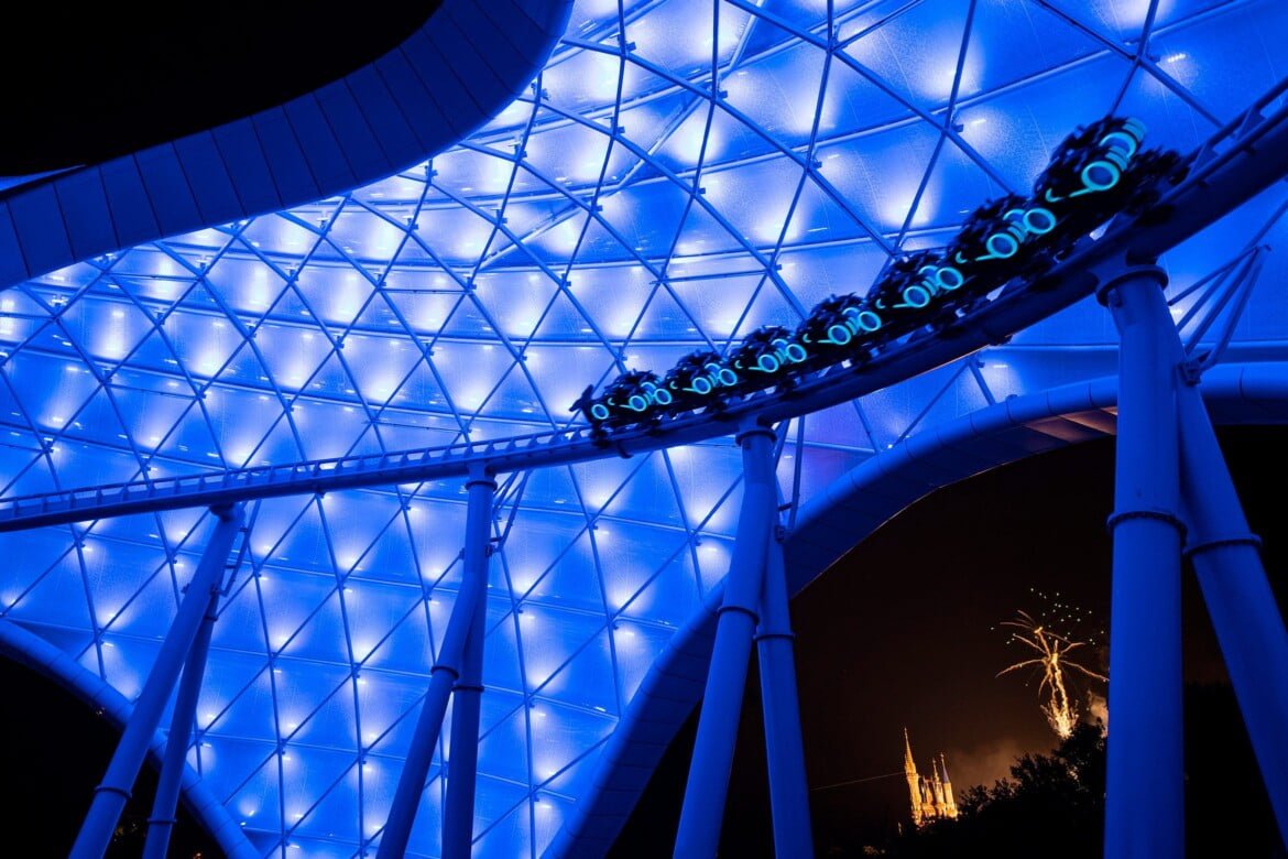 Tron Lightcycle at the Magic Kingdom