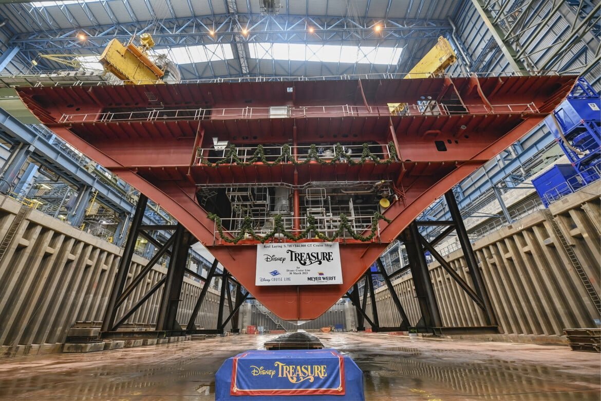 Disney Treasure Keel Laying
