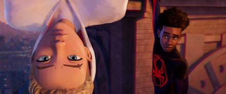 Gwen Stacy (Hailee Steinfeld) and Miles Morales (Shameik Moore) in Columbia Pictures and Sony Pictures Animations’  SPIDER-MAN™: ACROSS THE SPIDER-VERSE.