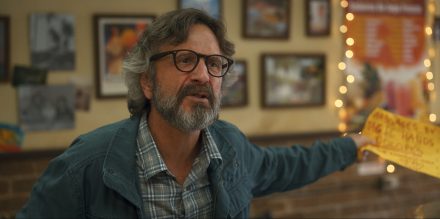 Marc Maron as Gideon Pearlman in The Horror of Dolores Roach
