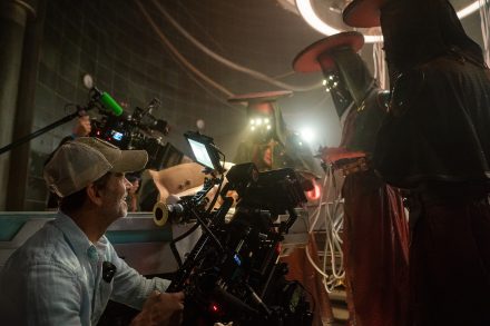 Zack Snyder on the set of Rebel Moon