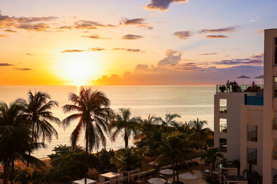 S Hotel Jamaica sunset