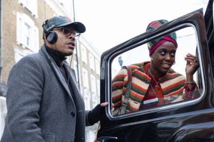 Director Reinaldo Marcus Green and Lashana Lynch as Rita Marley in Bob Marley: One Love