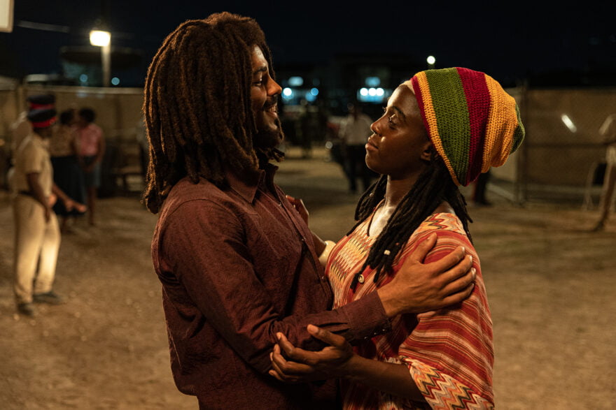 Kingsley Ben-Adir as Bob Marley and Lashana Lynch as Rita Marley