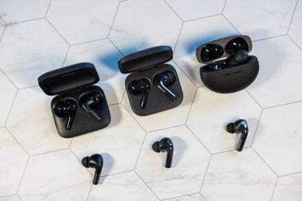 Three generations of OnePlus earbuds