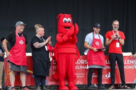 The Lobster Roll Challenge winners at the 2024 Shediac Lobster Festival