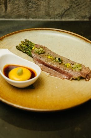 A5 Wagyu with Ontario asparagus