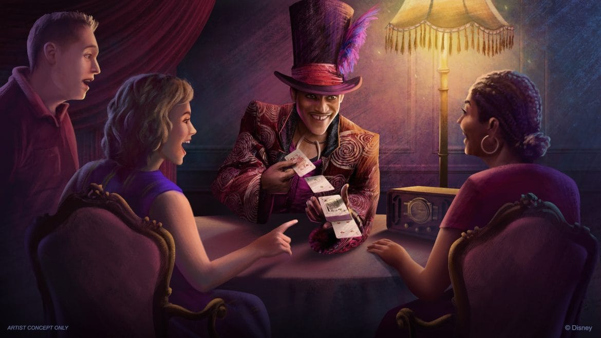 Dr. Facilier onbaord the Disney Destiny