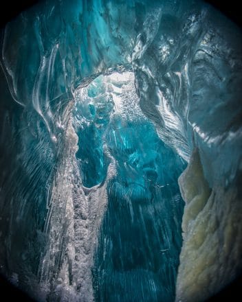 The Glacier Table ice cave experience